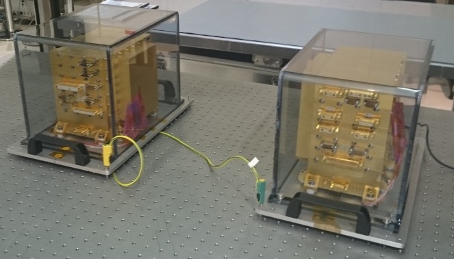 Assemled flight models of MEXIC1 and MEXIC2 modules